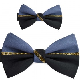 Papioane tată fiu, bicolor, negru, gri payne, imprimeu grecesc
